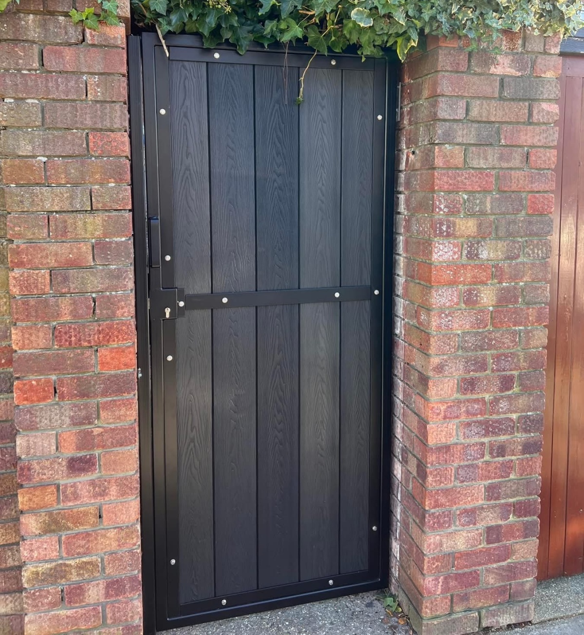 Composite coated external security door